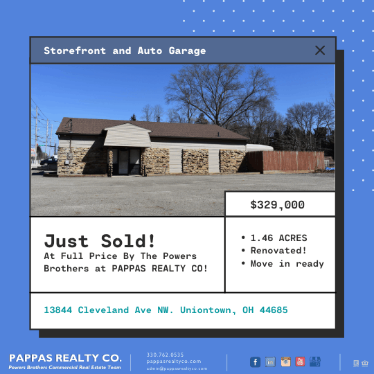 Pappas Realty Co sells renovated commercial property in Uniontown, OH